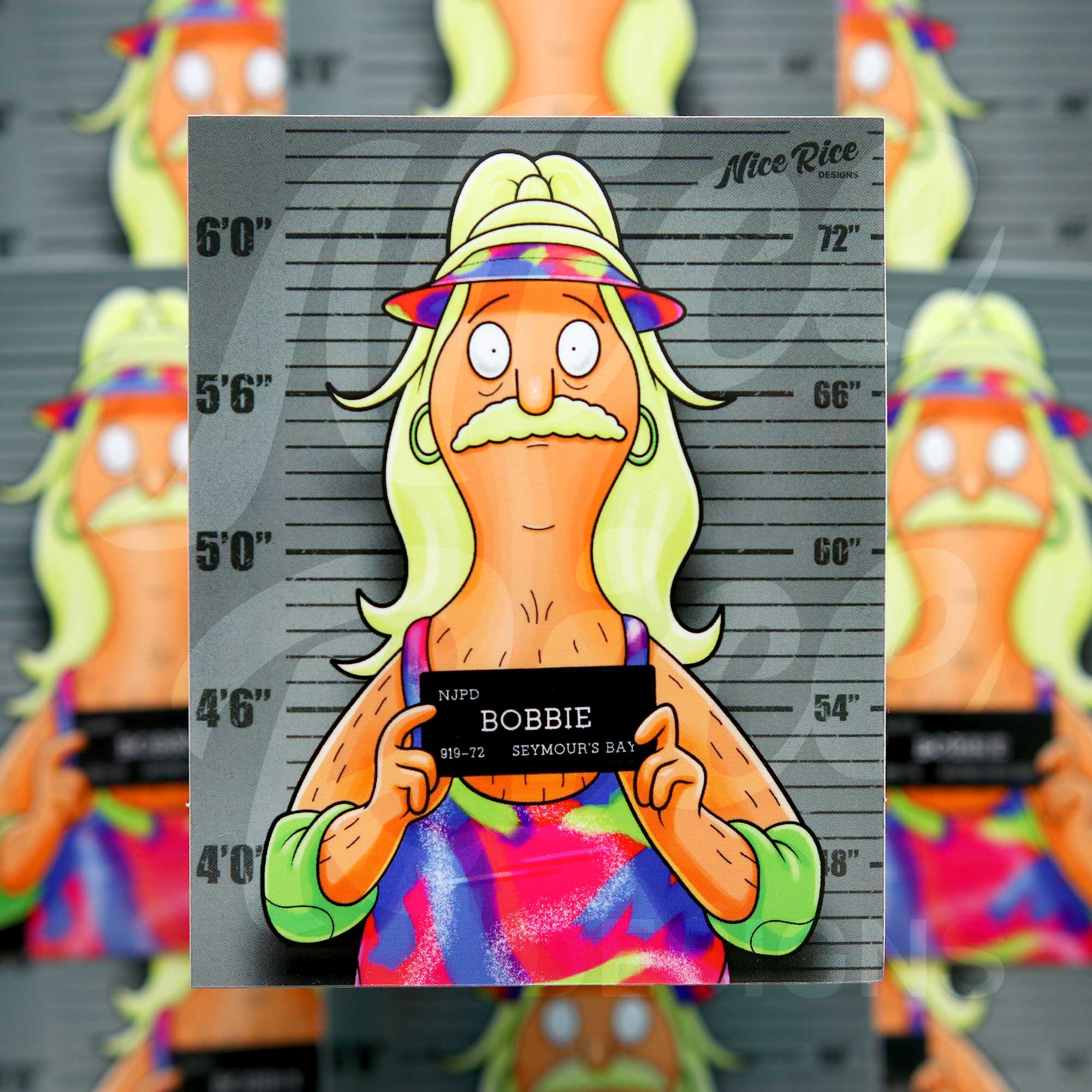 Bobbie Mugshot Sticker Set