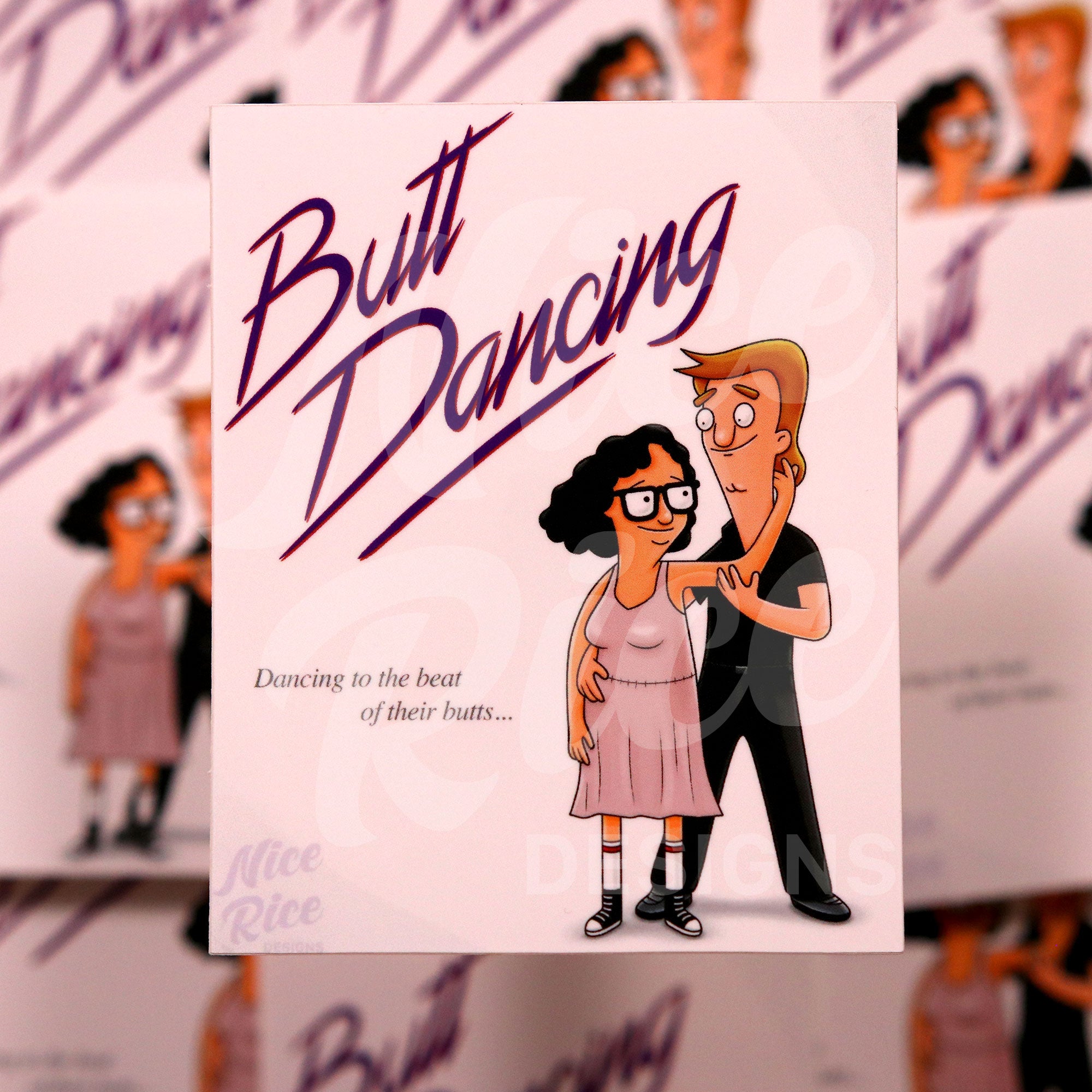 Butt Dancing Sticker by Nice Rice Designs