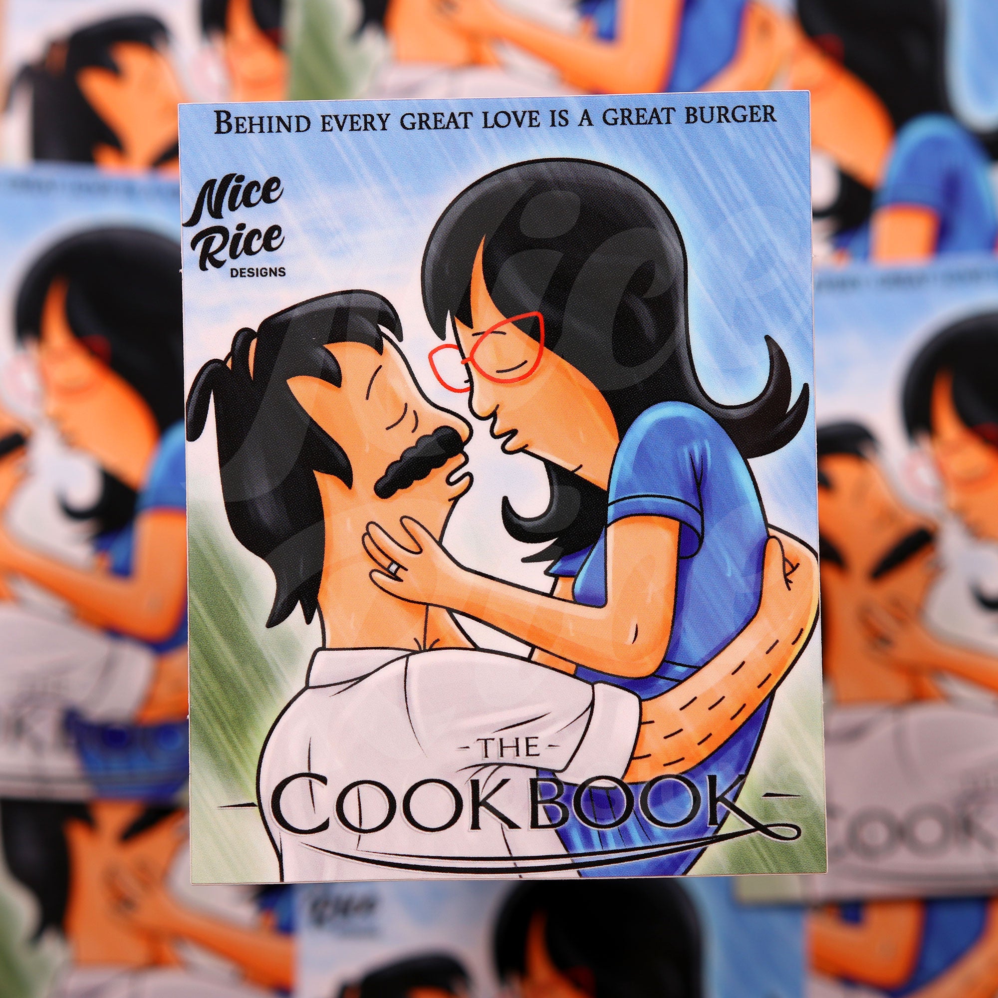 The Cookbook Sticker by Nice Rice Designs