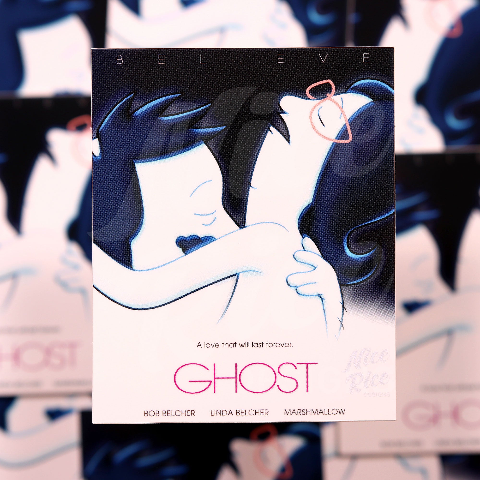 Ghost Sticker by Nice Rice Designs