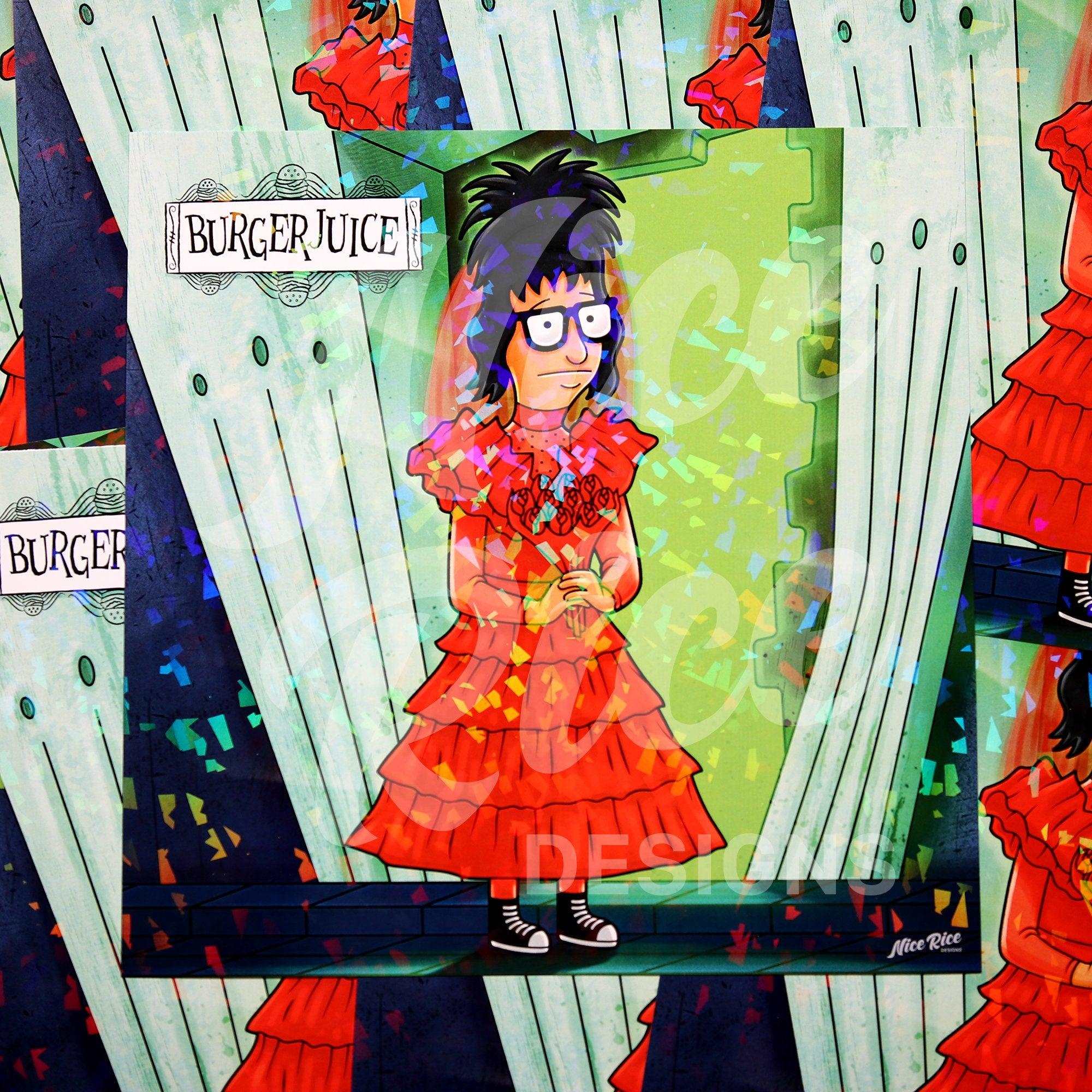 Burgerjuice Bride Print by Nice Rice Designs