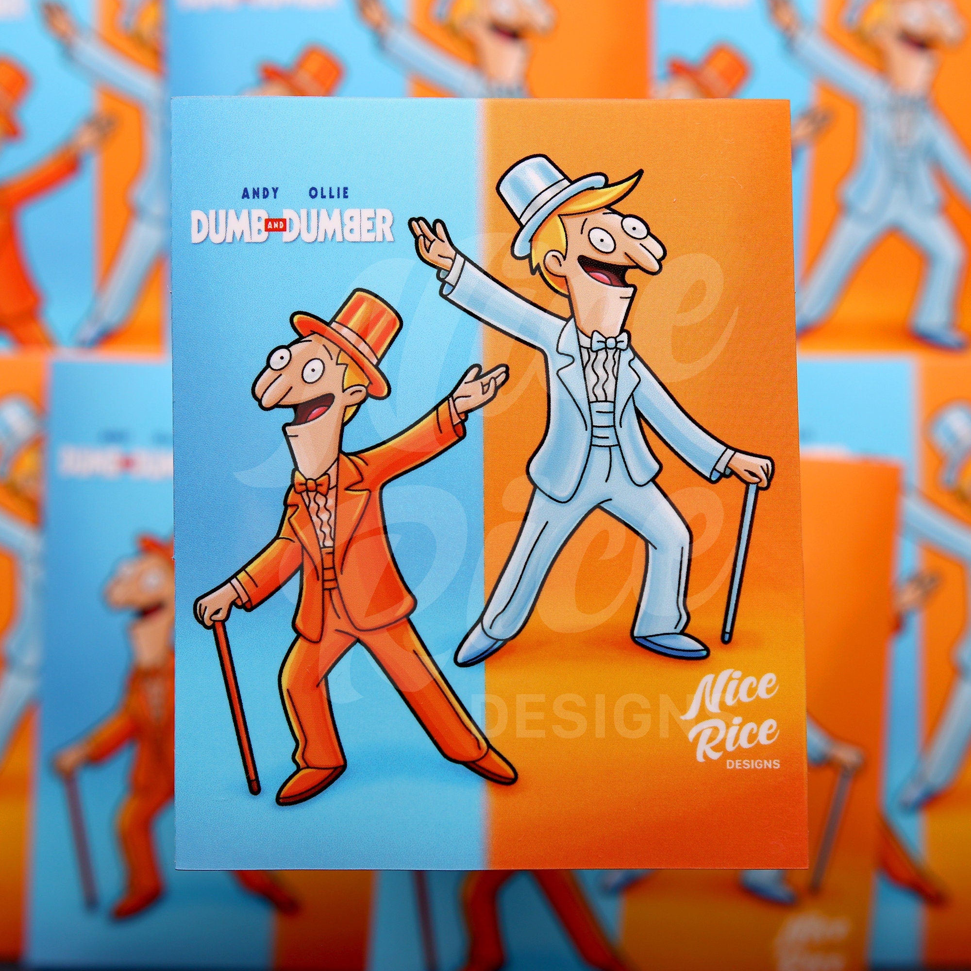 Dumb Twins Stickers by Nice Rice Designs