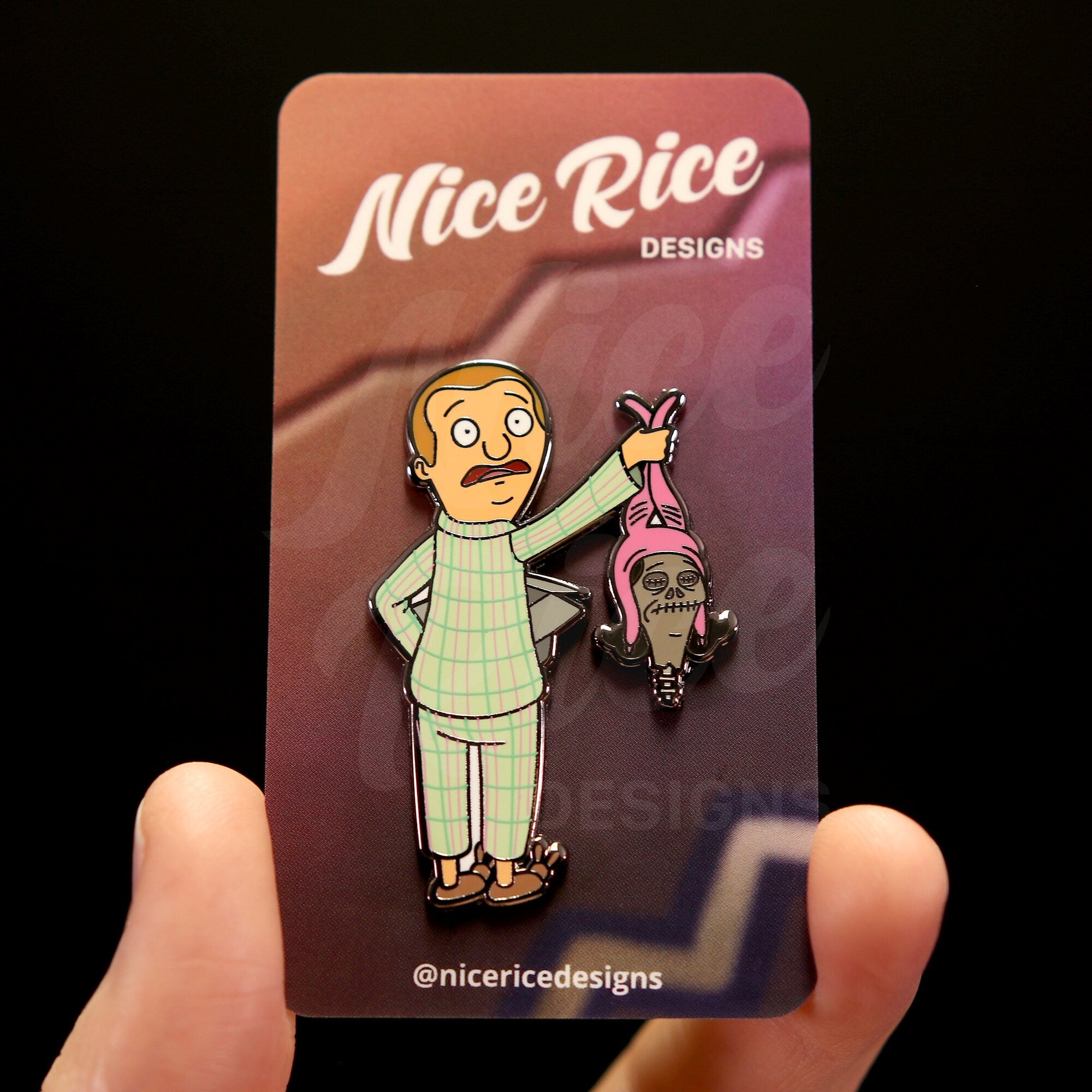 The Present Pin by Nice Rice Designs