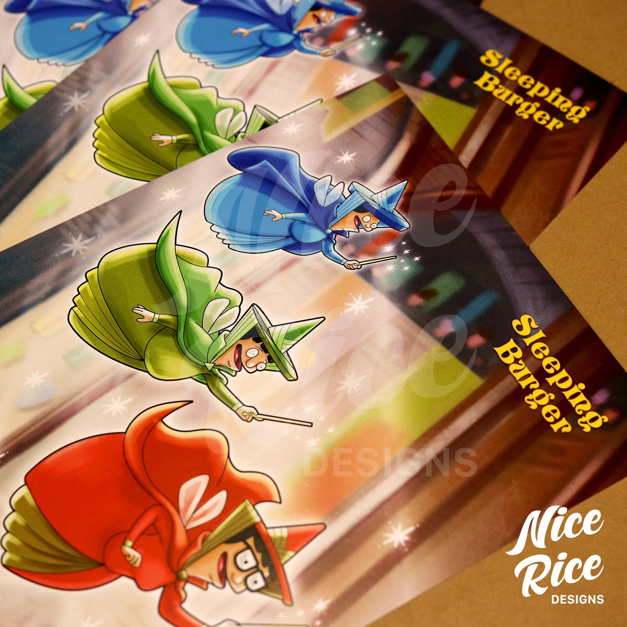 The Belchie Fairies Print by Nice Rice Designs