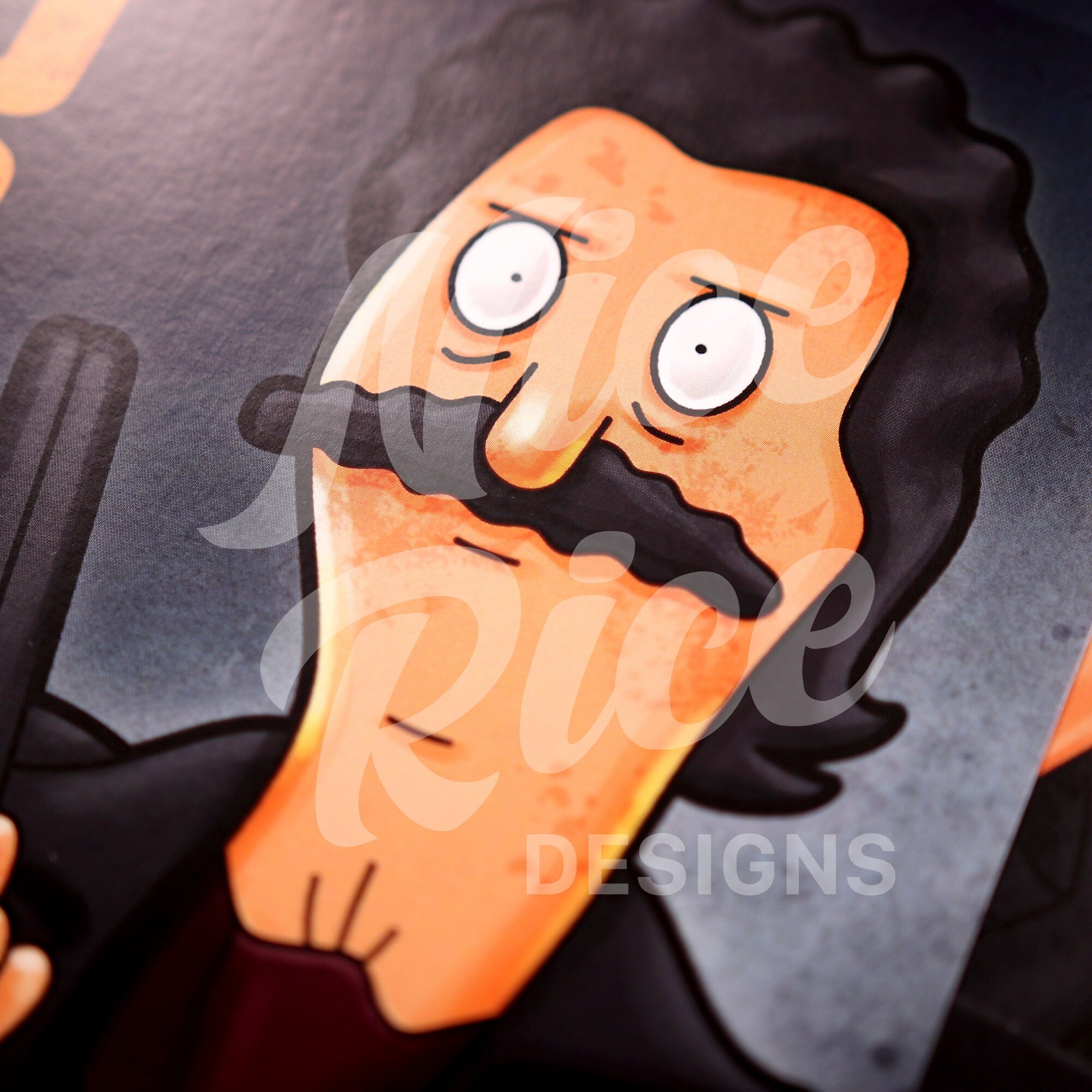 Mad Bob Burgerdome Print by Nice Rice Designs