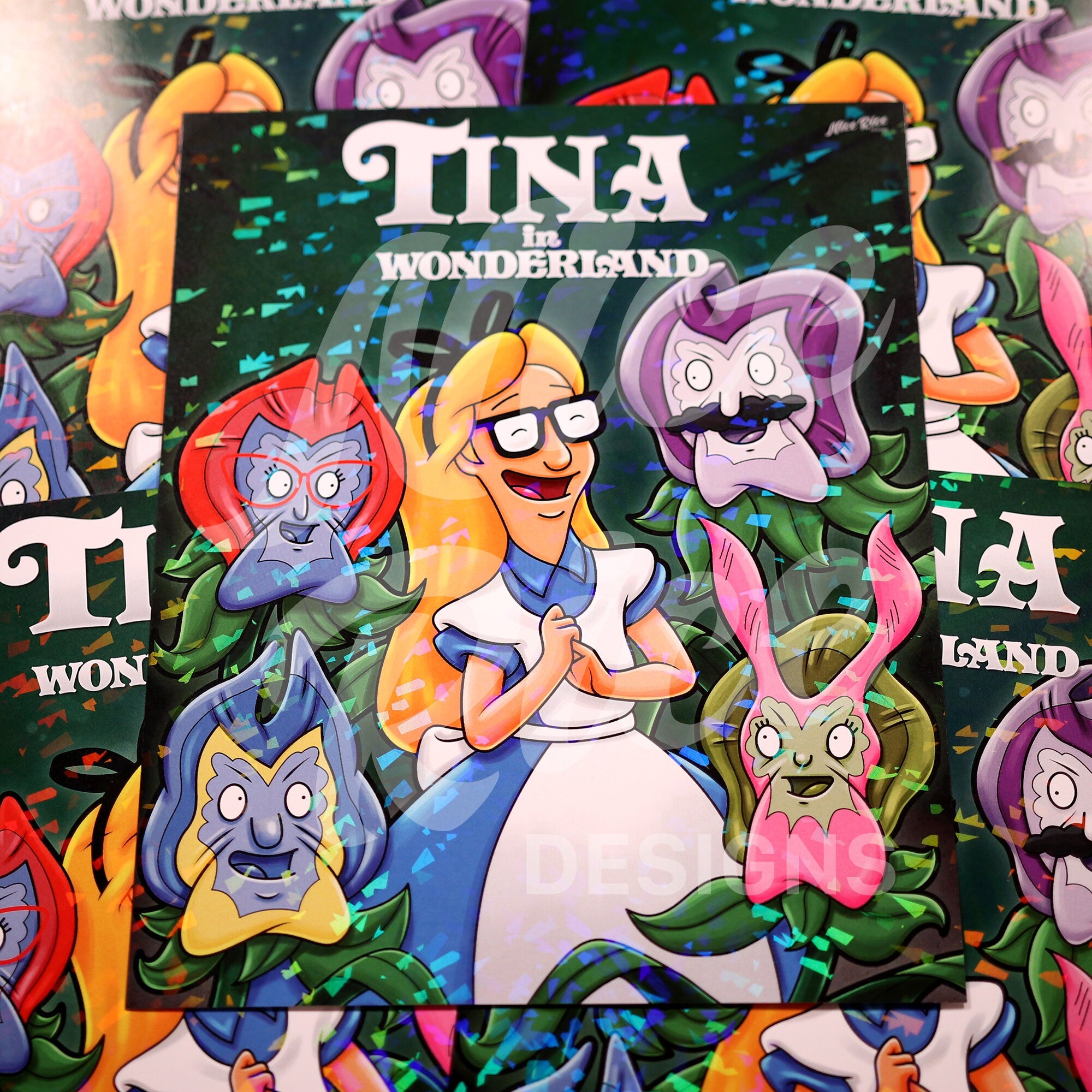 Erotic Friend Fiction in Wonderland Print by Nice Rice Designs