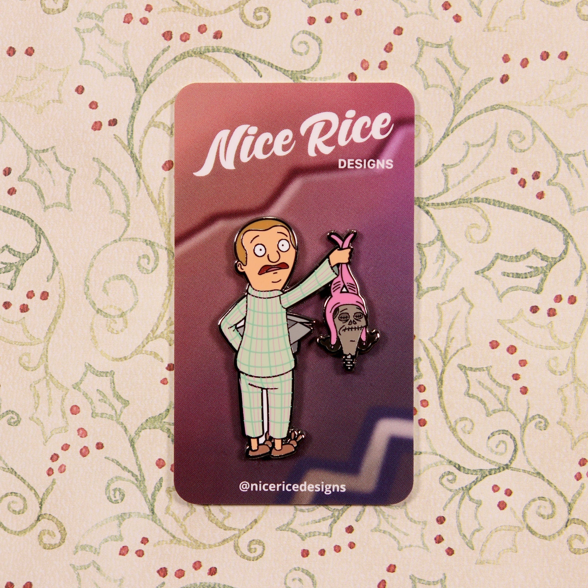 The Present Pin by Nice Rice Designs