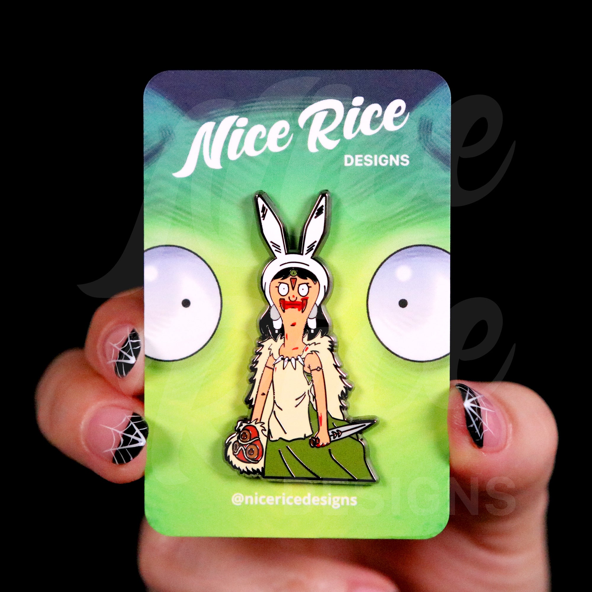 Louise Mononoke Pin by Nice Rice Designs
