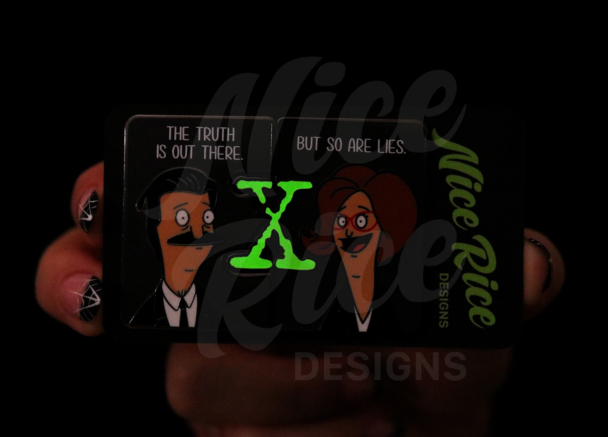 X-Files Pin Set by Nice Rice Designs