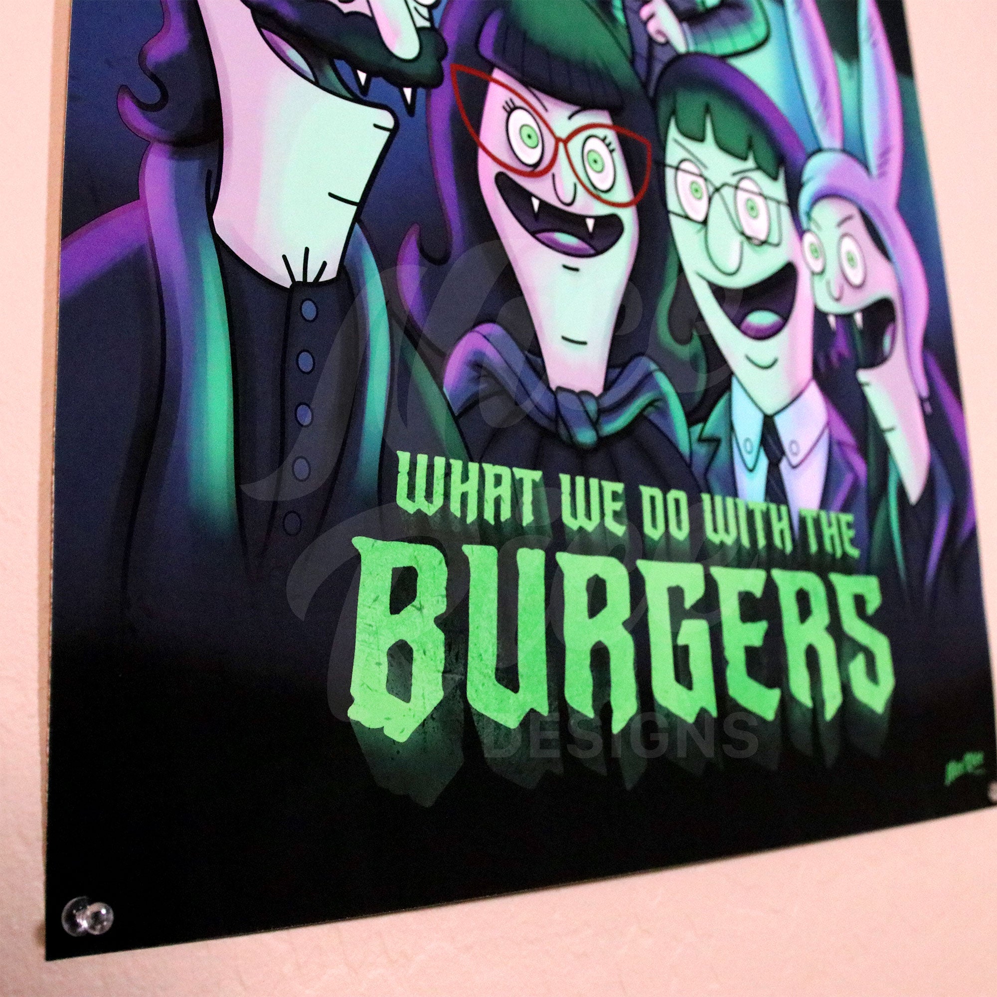 What We Do With the Burgers Poster by Nice Rice Designs