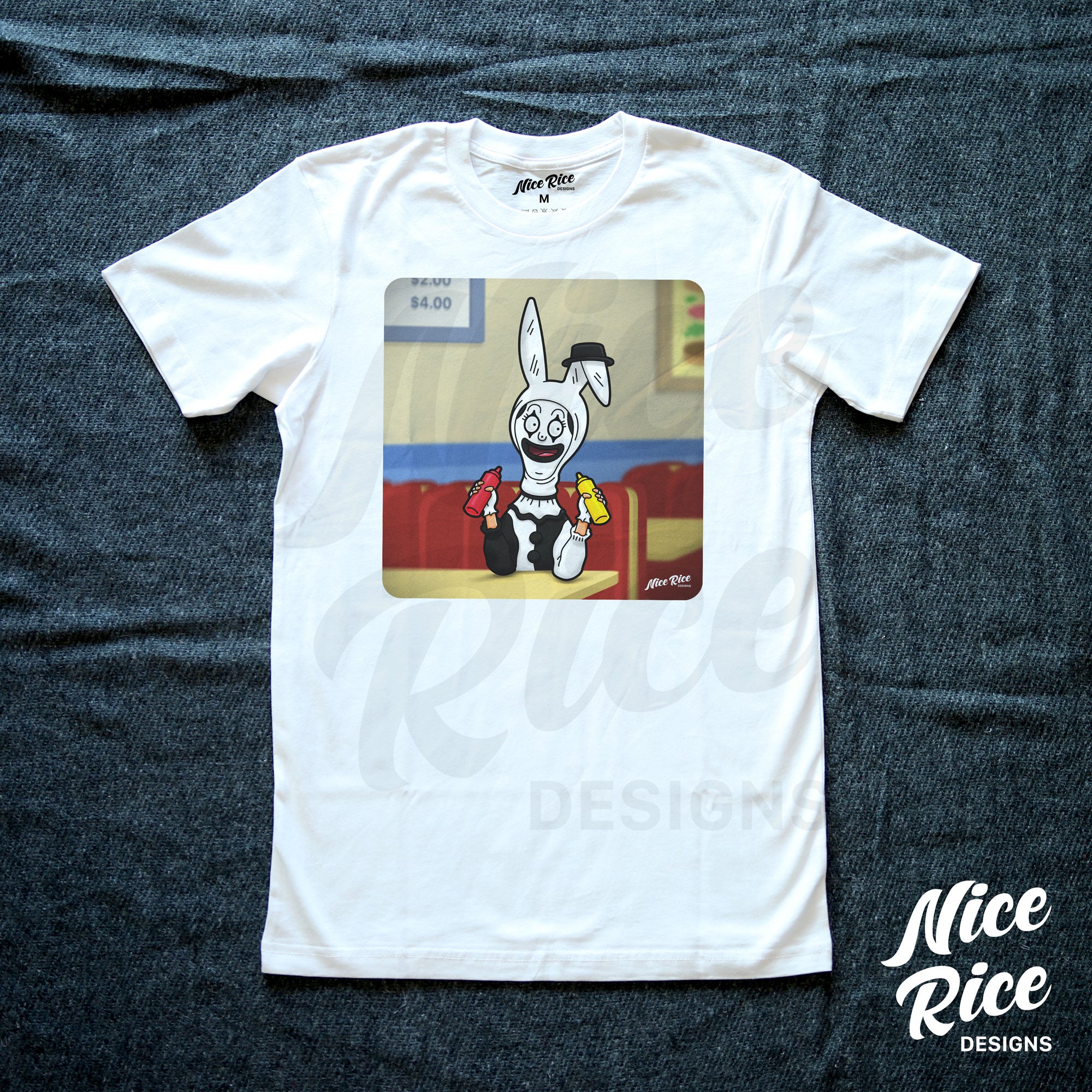 Terrifier Shirt by Nice Rice Designs