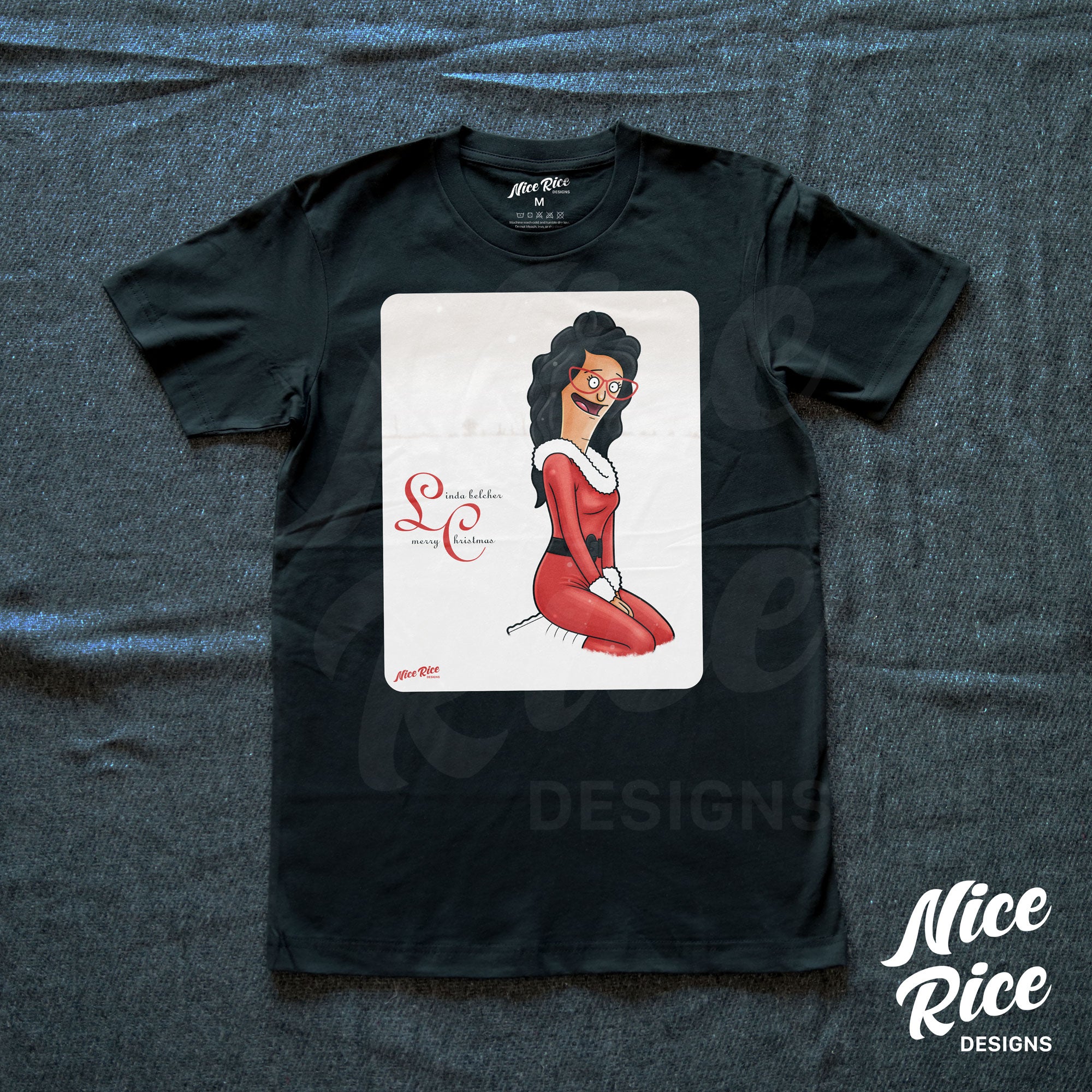 Merry Christmas Shirt by Nice Rice Designs