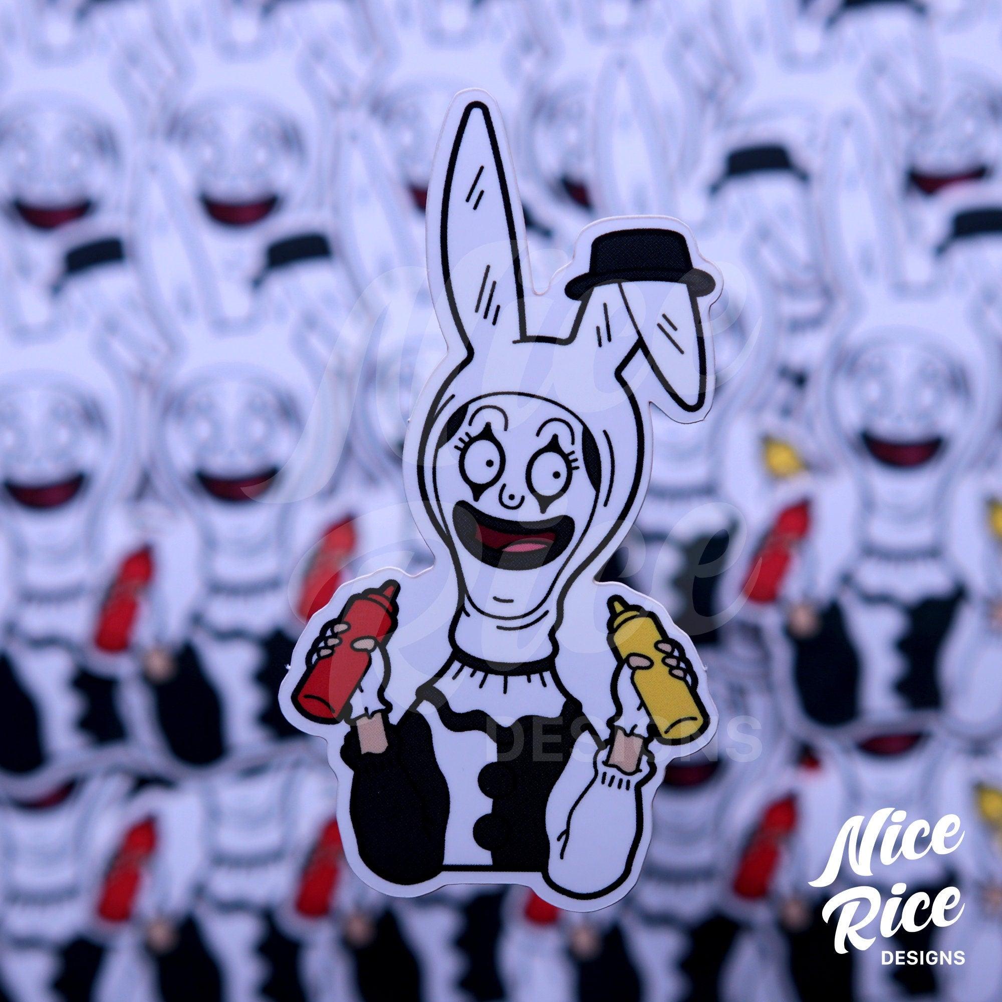 Clown Girl Sticker by Nice Rice Designs