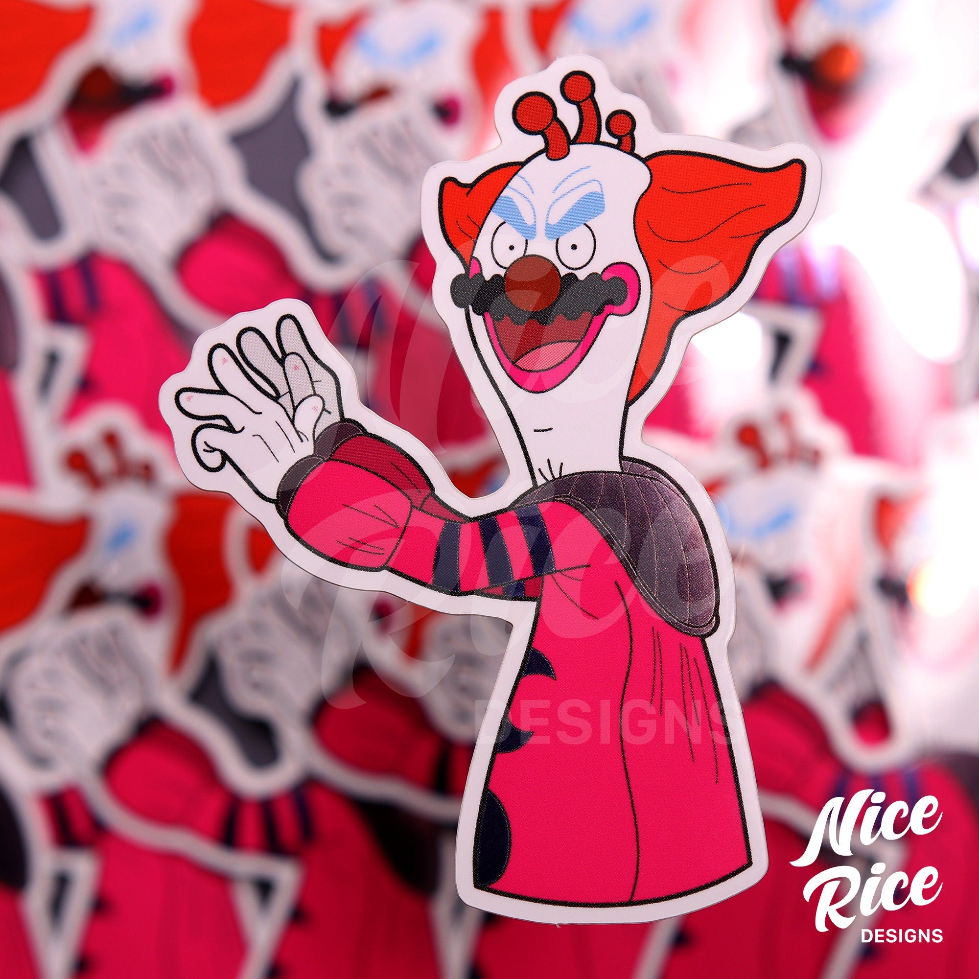 Slim Klown Sticker by Nice Rice Designs