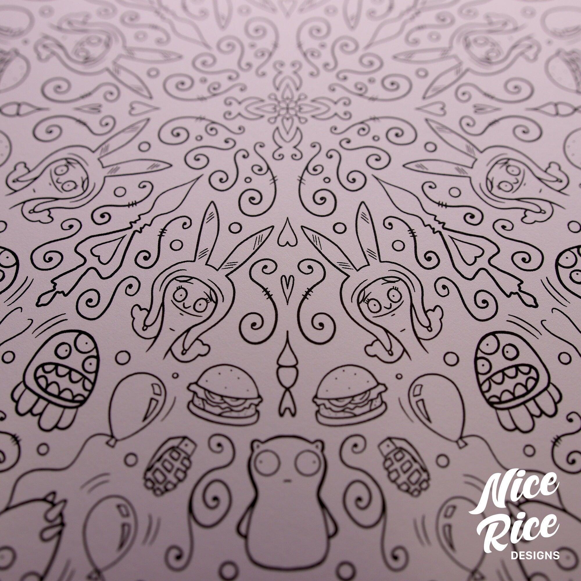 Coloring and Activity Book, Volume One by Nice Rice Designs