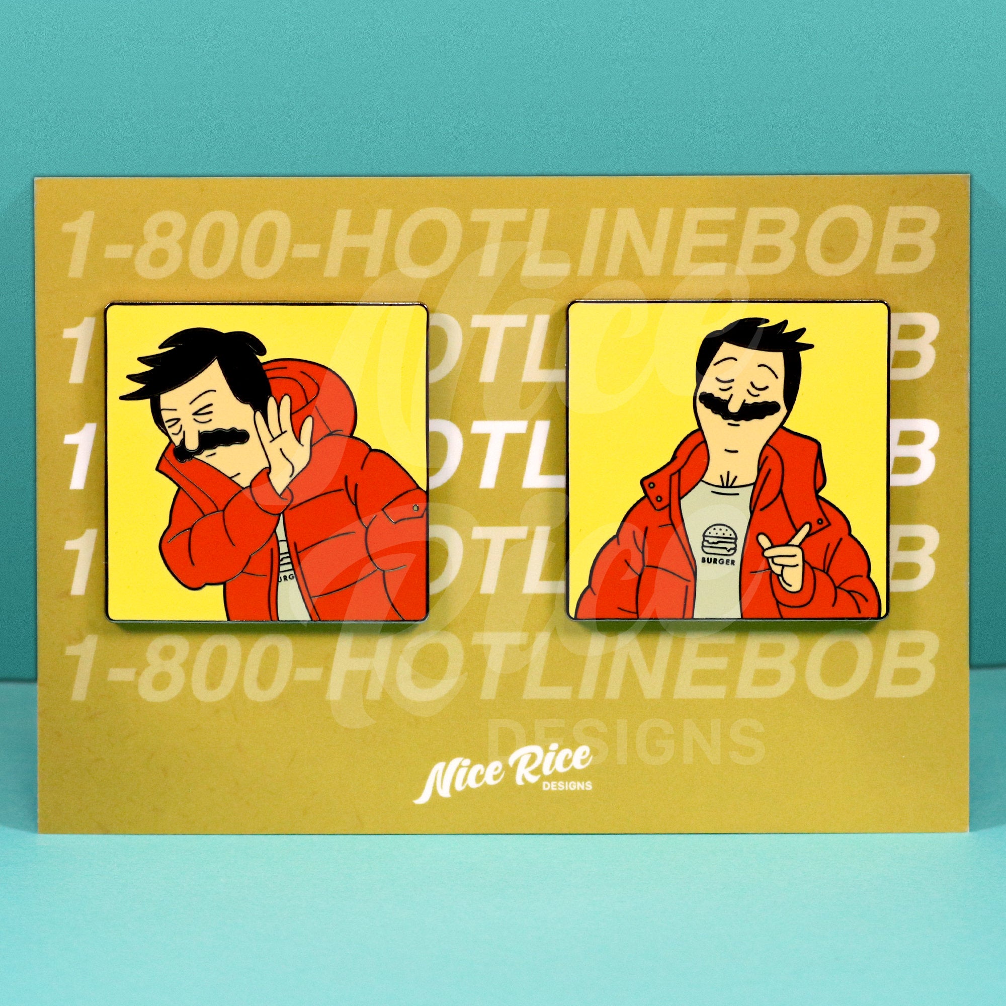 Hotline Bob Pin Set by Nice Rice Designs